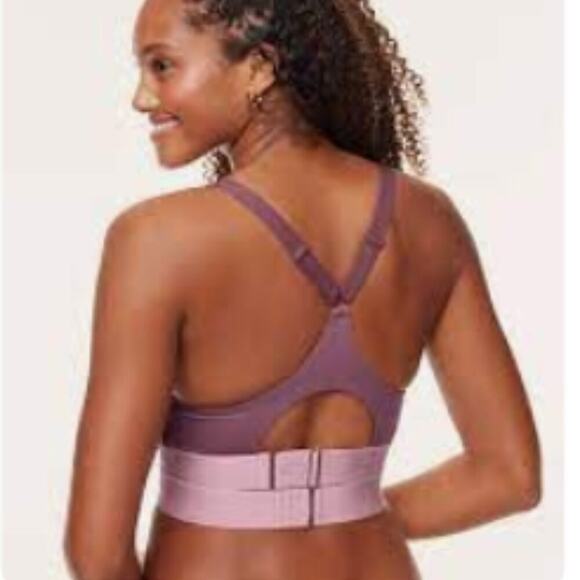 NWOT Adore Me Maven Contour Dark Purple High Impact Sports Bra Size XL - Picture 2 of 6
